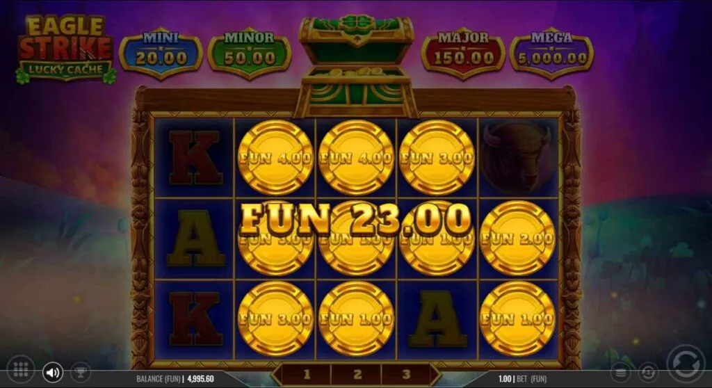 Eagle Strike Lucky Cache - Slot Game Review - HighBet Blog