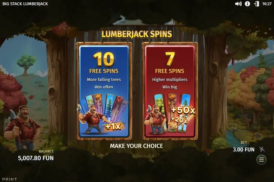 Big Stack Lumberjack | Slot Review | Print Studios
