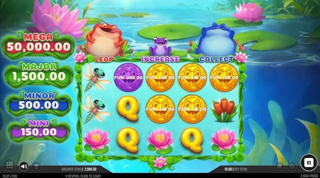 3 Mad Frogs | Slot Game Review | Iron Dog Studio