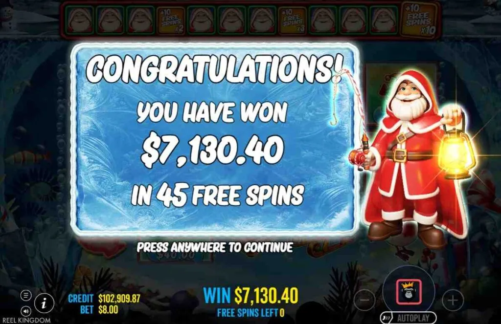 Big Bass Christmas - Frozen Lake | Slot Game Review