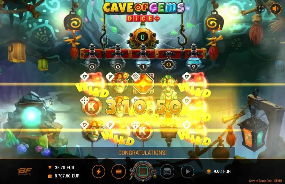 Cave Of Gems Dice | Slot Game Review | BF Games 💎