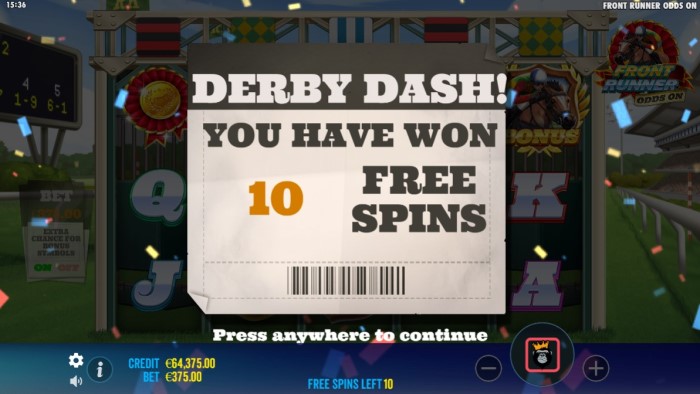 Front Runner Odds On Slot Game Review