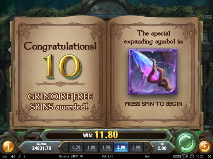Merlin&rsquo;s Grimoire Slot Game Review