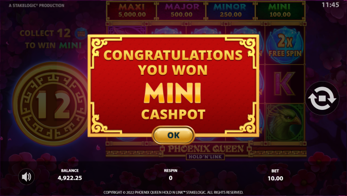 Phoenix Queen Hold N Link Slot Game Review