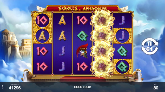 Scrolls of Aphrodite slot game