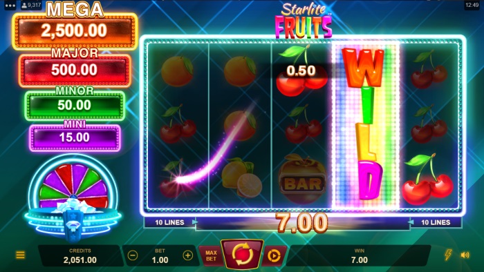 Starlite Fruits Slot Game Review