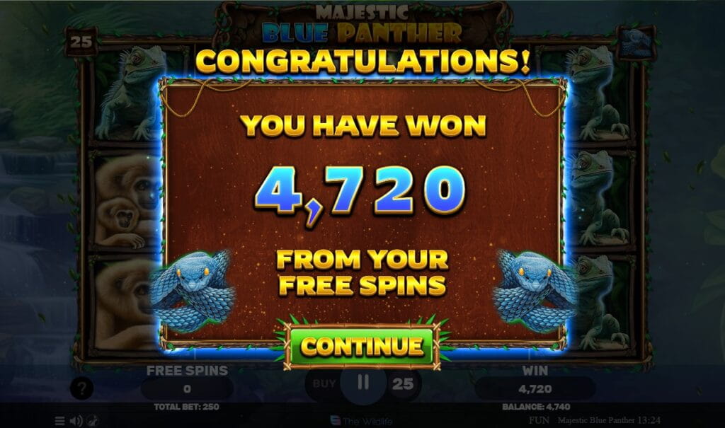 Majestic Blue Panther Slot Game Review
