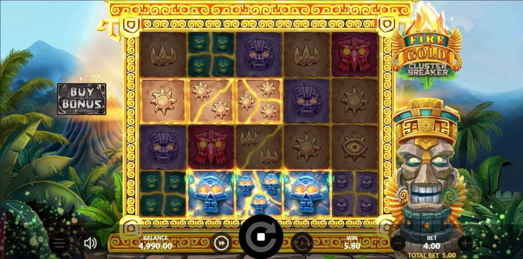 Fire and Gold Cluster Breaker | Slot Game Review