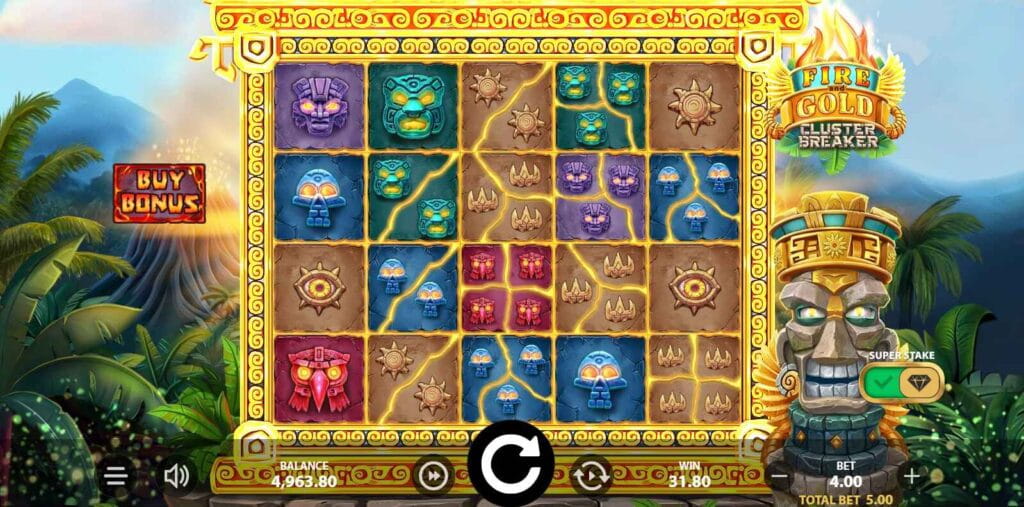 Fire and Gold Cluster Breaker | Slot Game Review