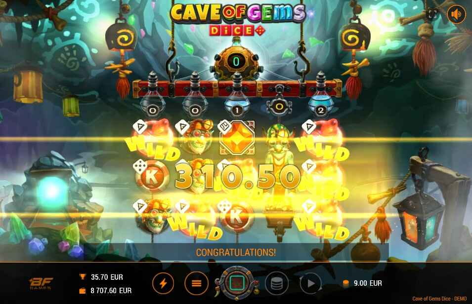 Cave Of Gems Dice | Slot Game Review | BF Games 💎