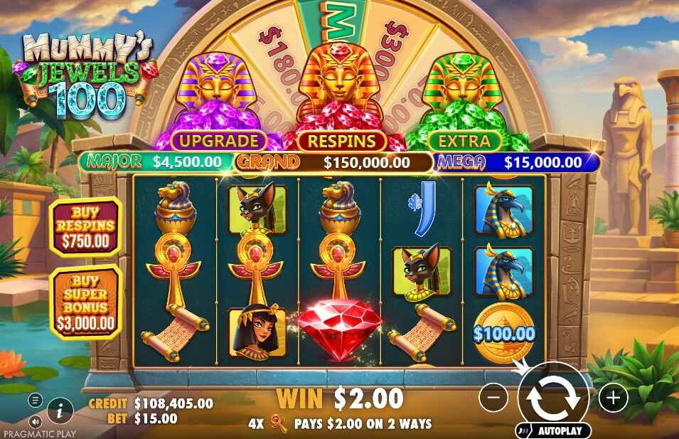 Mummy’s Jewels 100 | Slot Review | Play Now ☥
