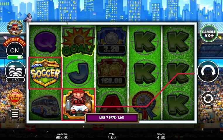 Cops &lsquo;n&rsquo; Robbers Bigger Big Money Soccer | Slot Review ⚽