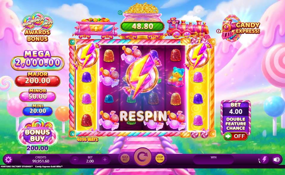 Candy Express Gold Blitz Slot by Fortune Factory Studios