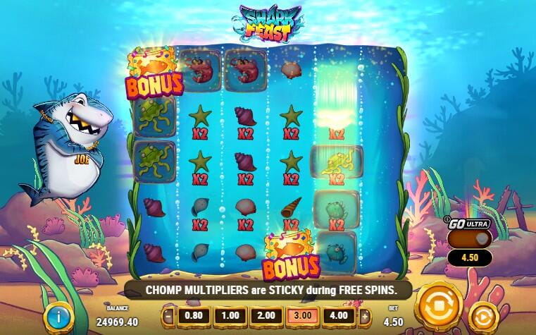 Shark Feast | Slot Game Review | Play’n GO 🦈